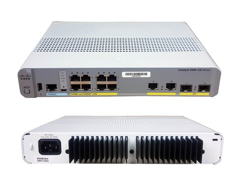 Cisco Catalyst WS-C2960CX-8PC-L 8 x 10/100/1000 PoE+ 2 x shared SFP