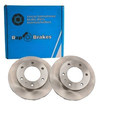 2x RAP BRAKES BREMSSCHEIBEN 289mm BELÜFTET VORNE passend für FORD RANGER MAZDA B