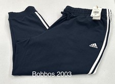 Adidas Women  s Essential 3-Stripes Slim Pants, Legend Ink/White, Size 3X