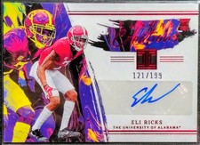 Eli Ricks 2023 Panini Chronicles Draft Picks Impeccable Red Rookie Auto /199 RC