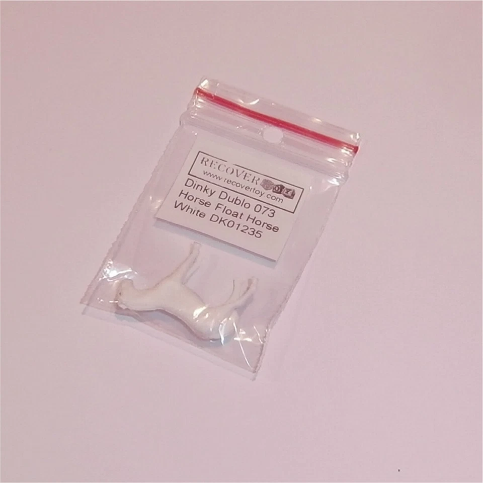 Dinky Toys Dublo 73 Horse Float White Plastic Horse - Image 4 of 4