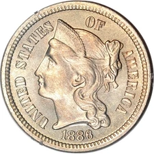 1886 3C *Rattler* PCGS PR65