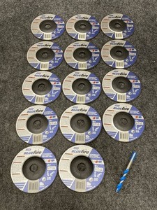 NORTON Abrasives 5 x 1/8 x 7/8 Coarse BlueFire Depressed Center Wheels Qty 14