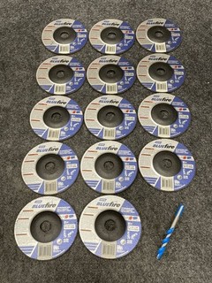 NORTON Abrasives 5 x 1/8 x 7/8 Coarse BlueFire Depressed Center Wheels Qty 14