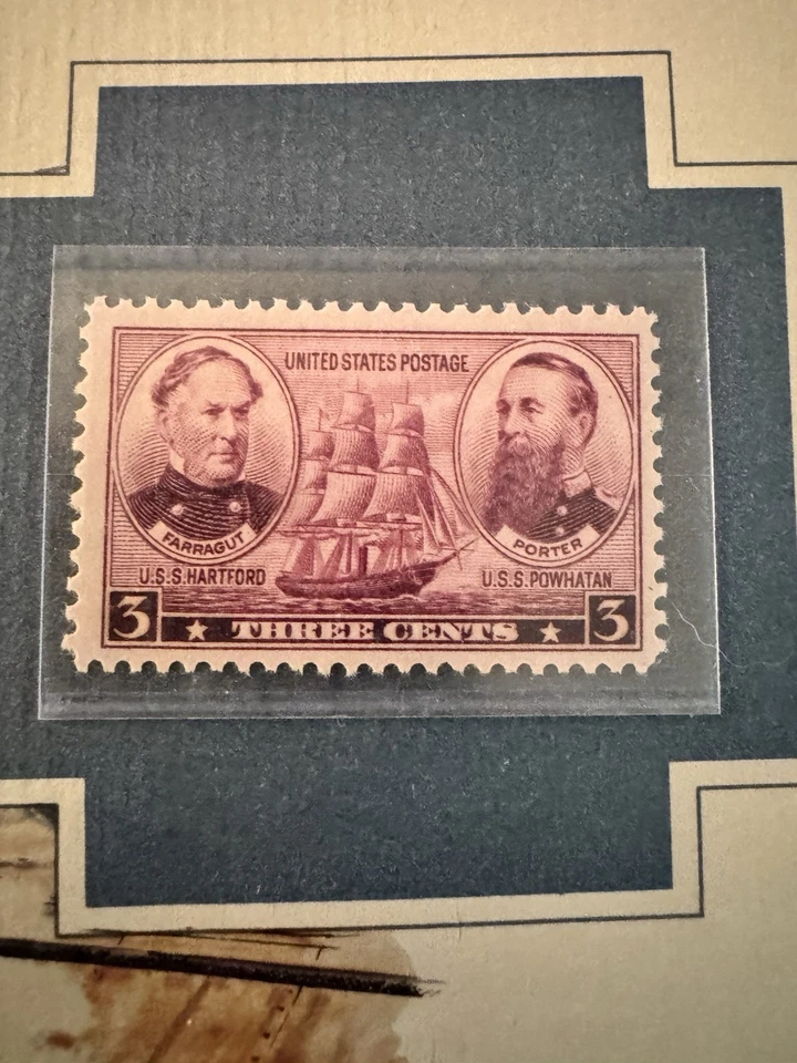 AMERICAS PATRIOTIC HEROES DAVID FARRAGUT FDC 3 CENT STAMP - Image 4 of 4