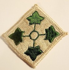 Vietnam 4th Infantry Division Cut Edge No Glow Patch in Top Loader Central Highl