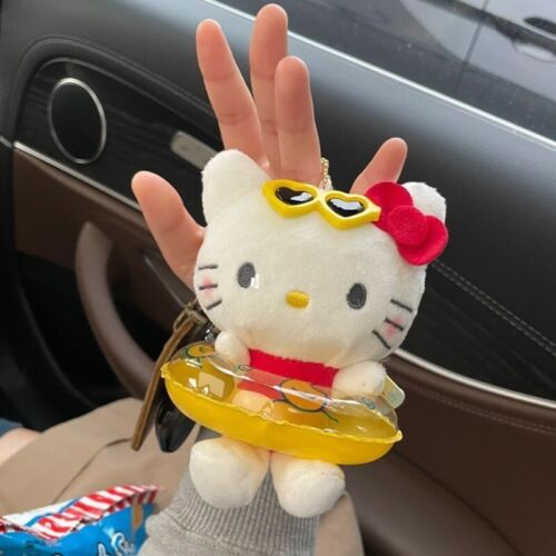 Cute cartoon swimming circle cat pendant high value bikini cat pendant bag ornam - Picture 7 of 18