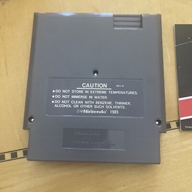 Super Mario & Duck Hunt NES Nintendo Original Game + INSTRUCTIONS MANUAL BOOKLET