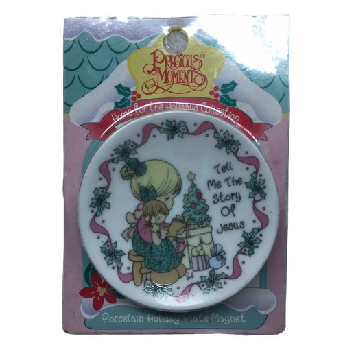 Vintage precious moments Magnet miniature Plates Lot Of 3 Holiday Collection - Picture 4 of 9