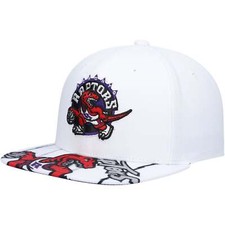 MENS MITCHELL  NESS NBA SWINGMAN POP SNAPBACK HWC RAPTORS - WHITE