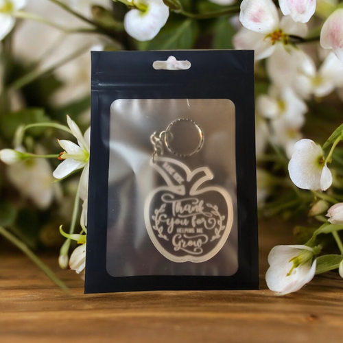 Personalised Teacher Gifts Thank You School Nursery Pre School Leaving keyring - Picture 5 of 6