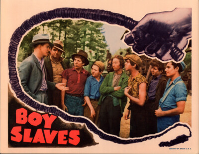 Boy Slaves Original Lobby Card 1939 Child labor Best card all kids