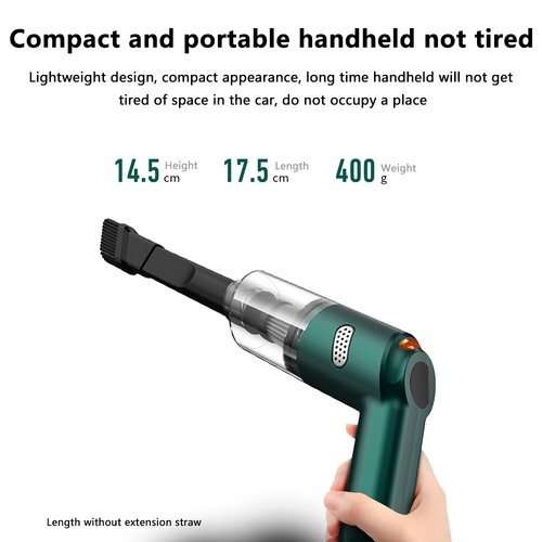 Electric Cordless Handheld 15000PA Suction Mini Vacuum Cleaner Car Home Cleaning - Picture 3 of 27