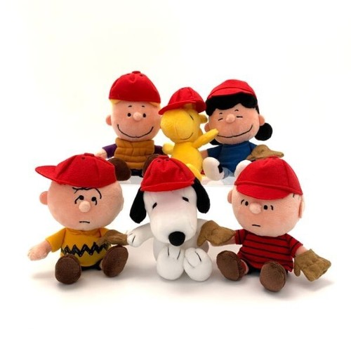 Woodstock Nakajima Snoopy Bean Doll Set Baseball Stuffed Toy Charlie Brown - Picture 7 of 7