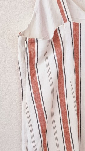 Piper Curve Cream Brown & Off White Striped Summer Dress Size: 20-22 - Picture 7 of 9