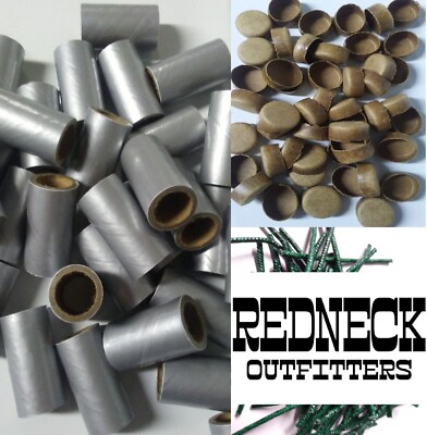 Pyro Tube Supplies Silver Salute 5/8 x 1-1/2 w/kraft plugs 25ct