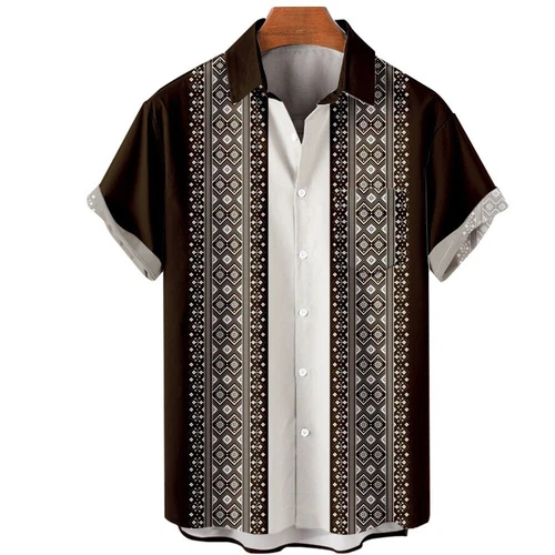 Camisa de vestir de boda de playa de guayabera cubana informal con botones de manga corta para hombre - Imagen 3 de 43