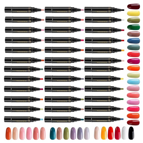 6 Colors Nail Polish Markers Pens Set - Gel Nail Polish Pens Nail Tools - Picture 10 of 18