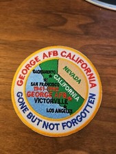 Usaf Base Patch George Afb California 1941-1992 Gone But Not Forgotten