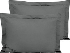 Microfiber Standard Pillow Shams Set of 2, Fade, Wrinkle and Shrinkage Resistant