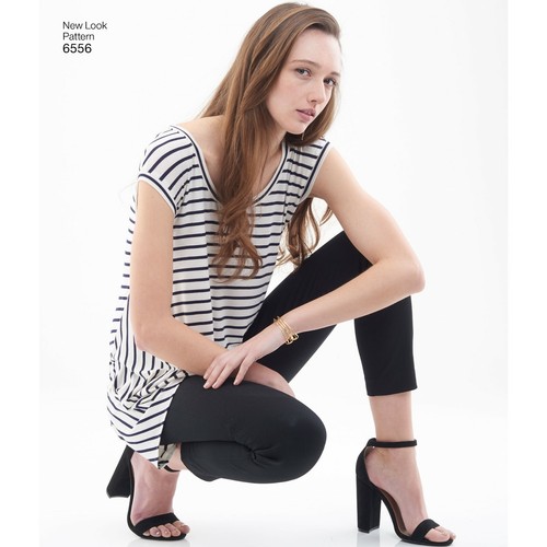 New Look Easy Just For Knits SEWING PATTERN 6556 Tops Sizes XS-XL - Picture 4 of 7