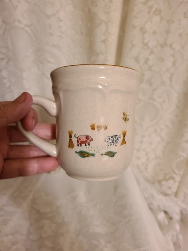 Vintage International Heartland Stoneware Creamer & Sugar Bowl w/Lid Japan Farm - Picture 9 of 12