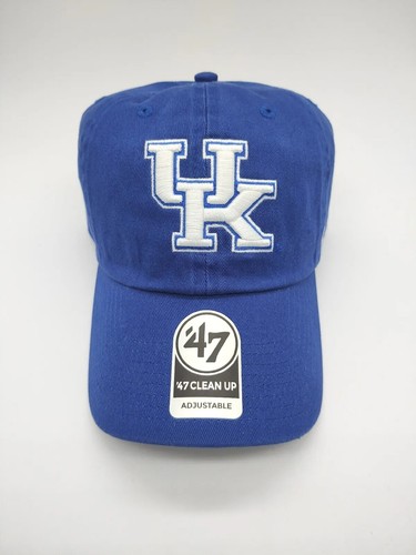 Kentucky Wildcats '47 Clean Up Strapback Hat Adjustable Blue Embroidered UK Dad - Picture 2 of 7