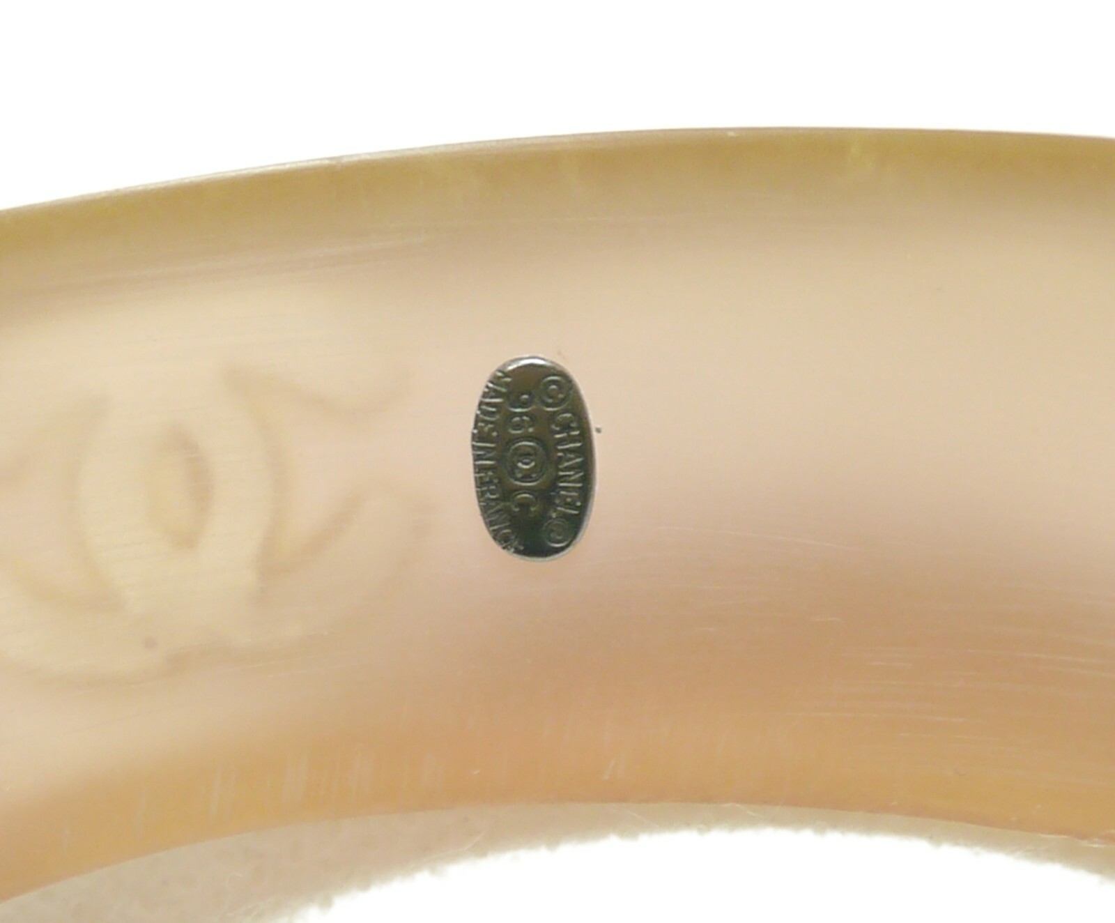 Authentic CHANEL Bangle Coco Mark  clear  #3051 - image 7