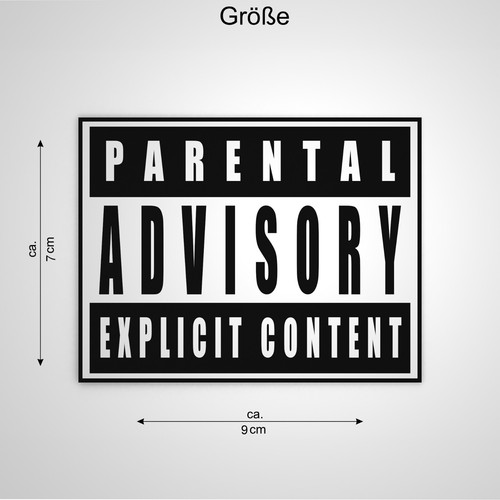 Parental Advisory Sticker personalizzato sticker cult NUOVO - Foto 4 di 10