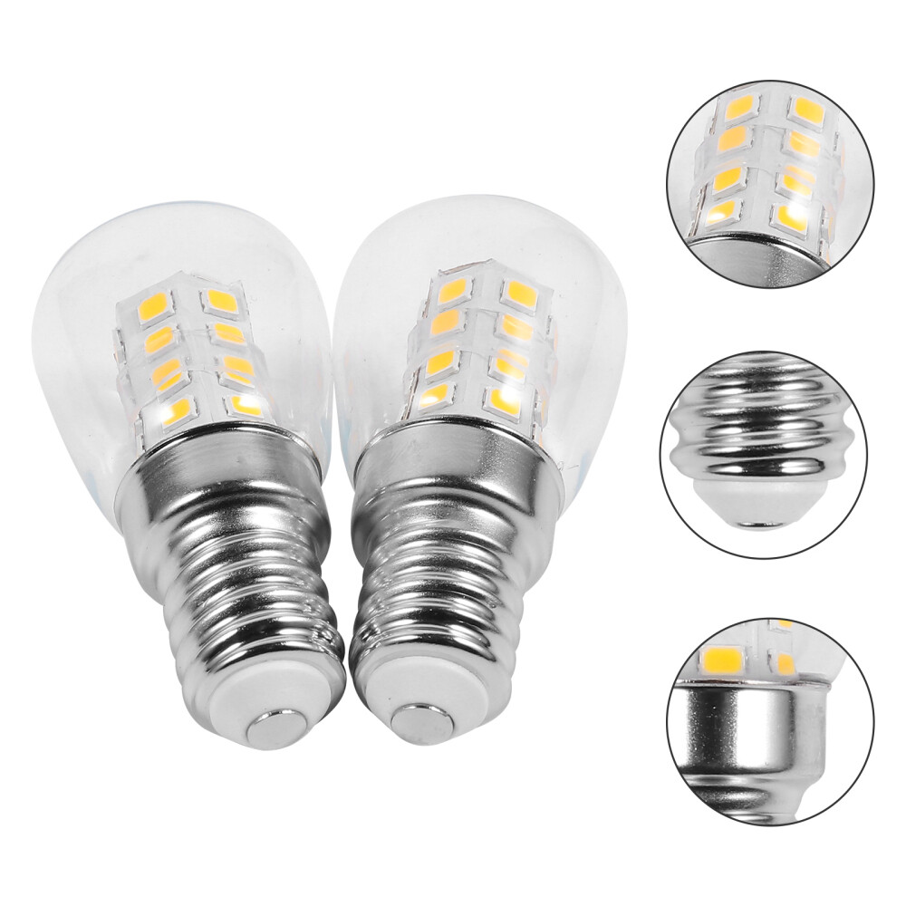 2 PCS Refrigerator Light Bulb Oven LED Lights Appliance Dimmable Bulbs