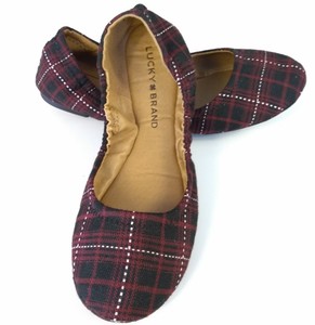 lucky brand plaid flats