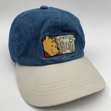 Winnie The Pooh Womens Hat Denim "Bee Fun" Elastane Strap Back Disney Store