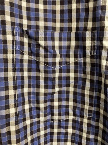 Paul & Shark Yachting Men's Shirt Large Blue Check Button Up #882 - Picture 3 of 9
