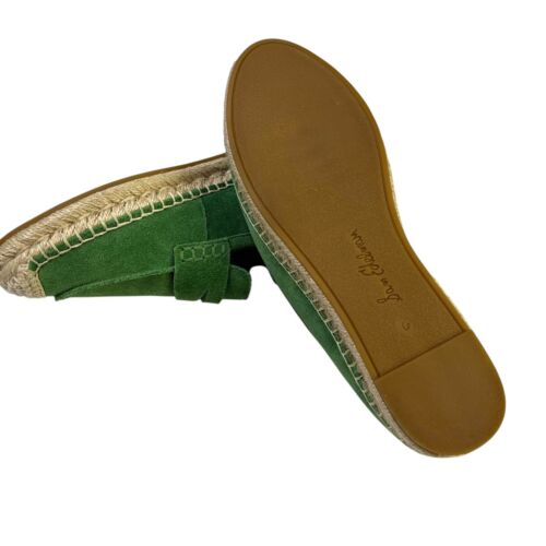 Sam Edelman Wms Thyme Green Suede Kai Espadrille Flat Loafer Shoes NEW Size 6 - Picture 4 of 5