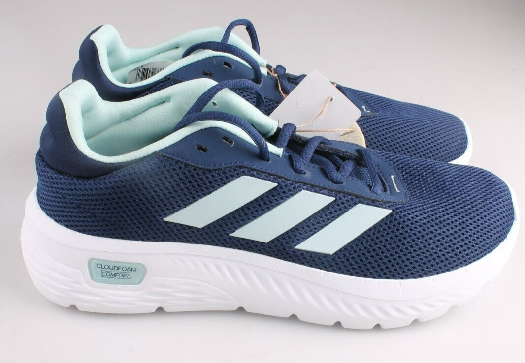 Adidas Cloudfoam Comfy Women's US Shoes 6 9 Navy Blue w/ Light
