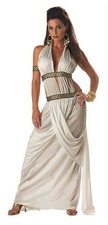 SPARTAN QUEEN GREEK ADULT HALLOWEEN COSTUME WOMEN'S SIZE MEDIUM 8-10