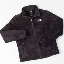 The North Face Unisex Small Black Fleece Zip Up Jacket Coat