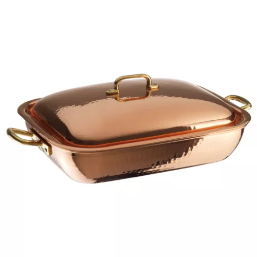 Paderno Rectangular Copper Bake Roasting Pan Series 15300-15400