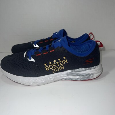 Skechers Mens Razor 2 Boston Marathon 2018 Navy Sneaker Sz 7 Running Walking