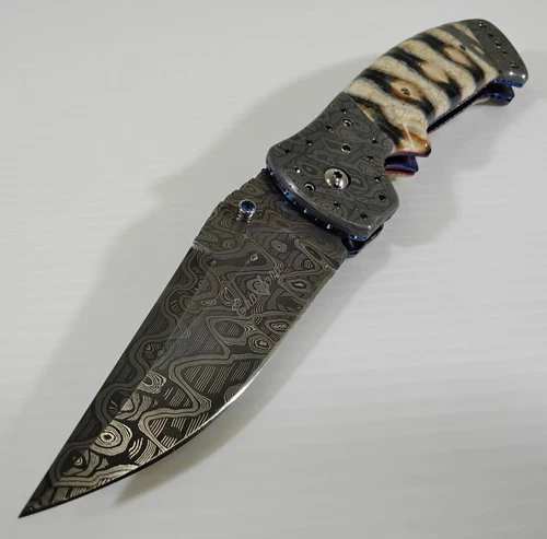 PAT CRAWFORD CUSTOM KNIVES damascus knife