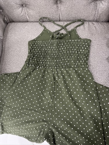 Old Navy Girl Green Jumpsuit Romper Choose Your Size 10/12 - Picture 2 of 2