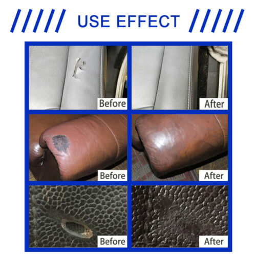50g Leather Repair Heavy Filler For Filling Holes Scuffs Cracking / Scratches US - Picture 3 of 19