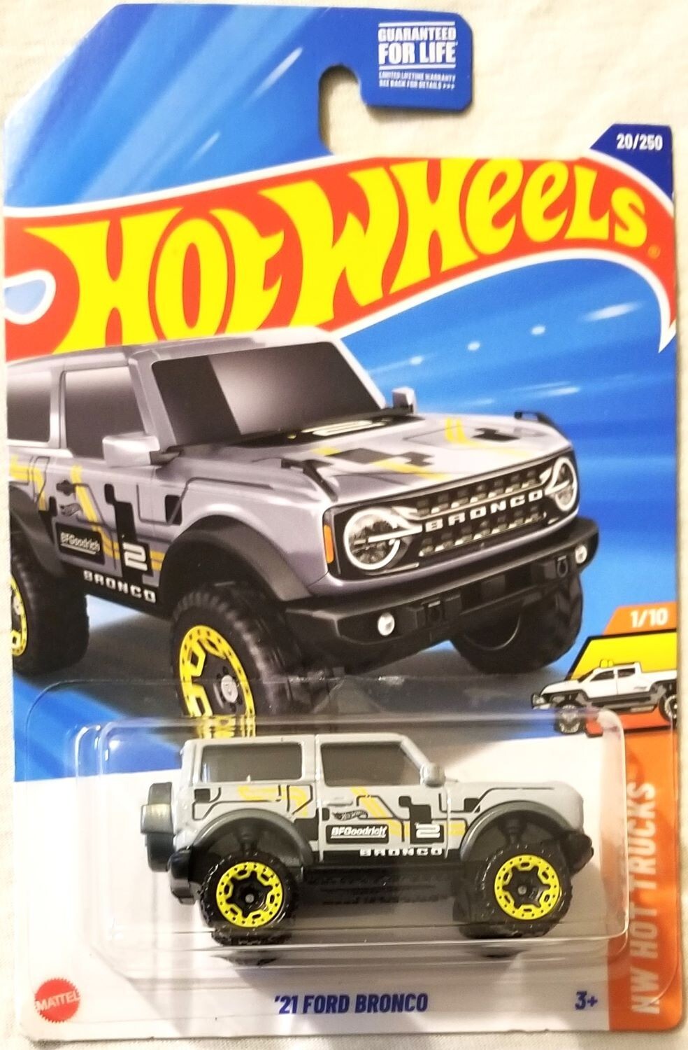 Hot Wheels - 2025 HW Hot Trucks 1/10 '21 Ford Bronco 20/250 (BBHYW73)