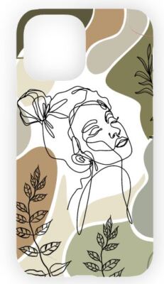 Smartphone Case - bedruckt - für iPhone - Gesicht Frau abstrakt - Kunst - Face