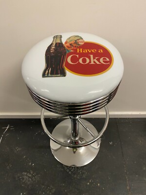 COCA COLA COKE PREMIUM BAR STOOL ADJUSTABLE HEIGHT COCA-COLA SPRITE BOY