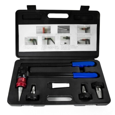 EFIELD Auto-Rotation Pex A Expansion Tool Kit  With 1/2 '', 3/4''.,1'' Expan' Heads