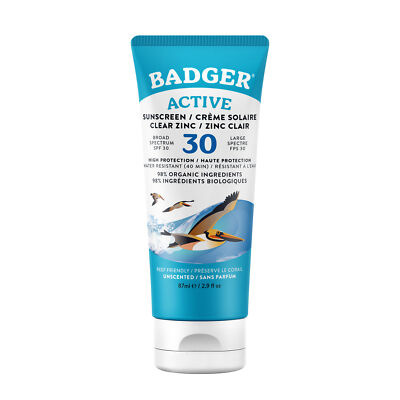 Badger Sunscr.C. Clear Zinc Sonnenschutzcreme Sonnenschutz wasserfest 720404