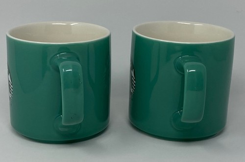 Set 2 Starbucks 2021 Mugs Siren Logo 11oz Coffee Mug Cup Aqua Teal Seafoam Green - Picture 8 of 13