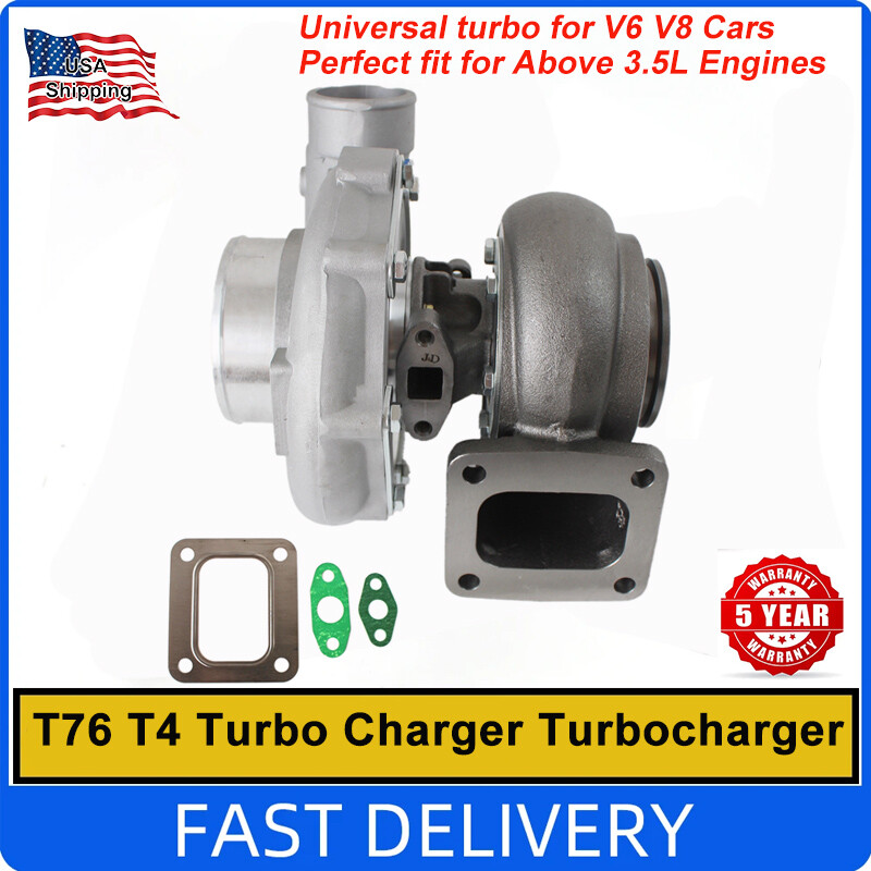 T76 Universal Turbo Turbocharger For V6 V8 T4 96A/R Trim 600+ HP 76mm Compressor