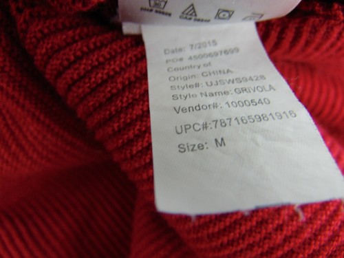 Jessica Simpson Red Knit Dress Womens M 3/4 Sleeve - Picture 10 of 10